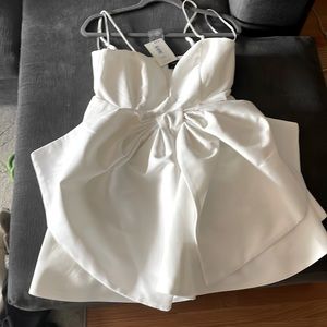 Bardot Annabelle Bow Mini Dress (Reception Look, After Party, Bachelorette)